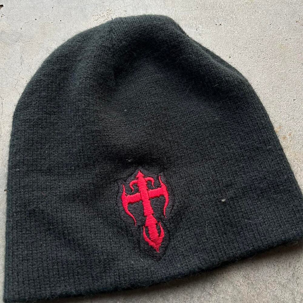 Y2k black countskustom beanie - Picture 2 of 3